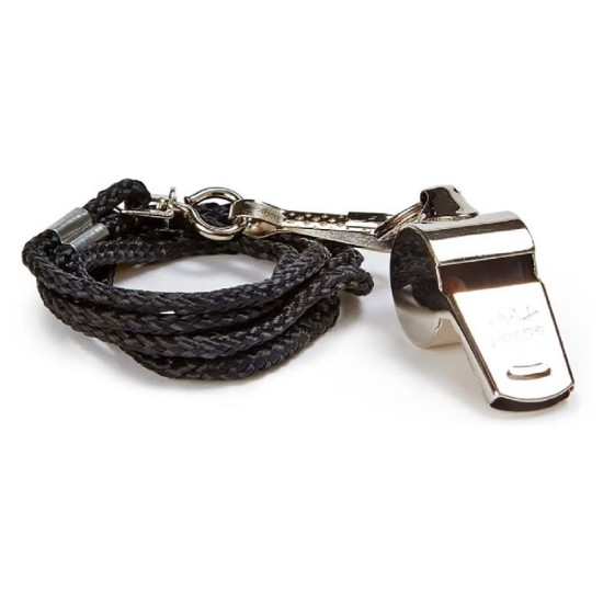 Liga Sport Σφυρίχτρα μεταλλική με κορδόνι Metallic Whistle with Lanyard